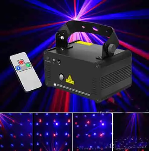 Новый красный и синий узоры лазерный луч проектор для КТВ