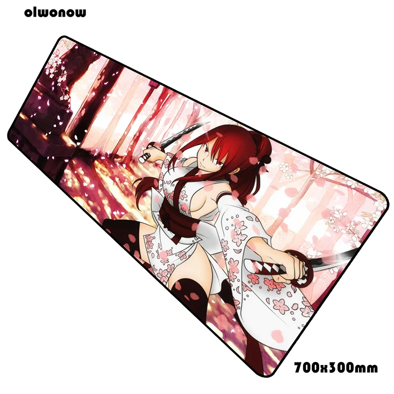 Fairy tail коврик для мыши 700x300x3 мм персональная компьютерная мышь игровой мат геймпад мальчик подарок игровой коврик для мыши офисная padmouse - Цвет: Size 700x300x3mm
