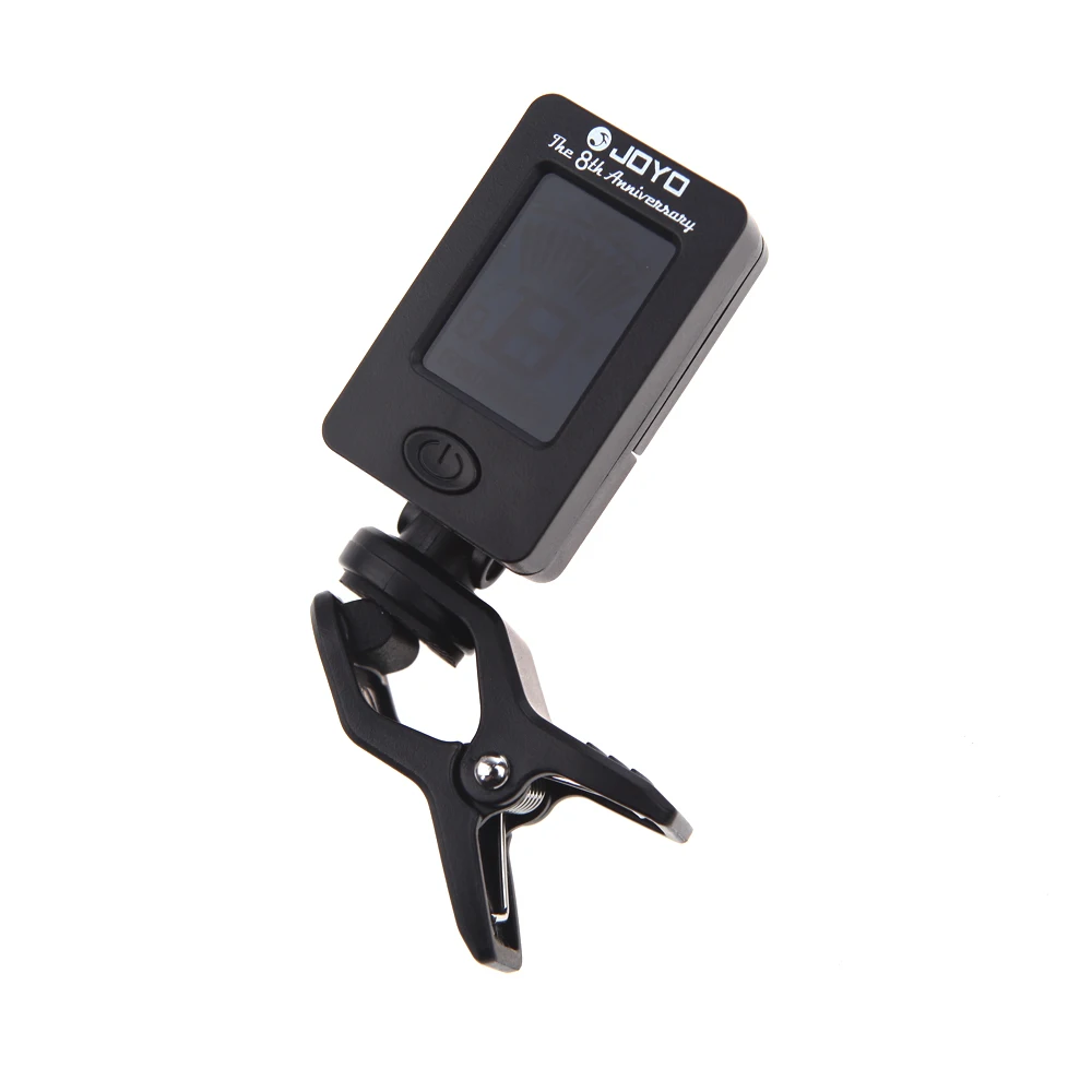 JOYO JT-01 Guitar Bass Tuner Afinador Mini LCD Clip-on 360 Degree Rotatable Clip for Chromatic Violin | Спорт и развлечения