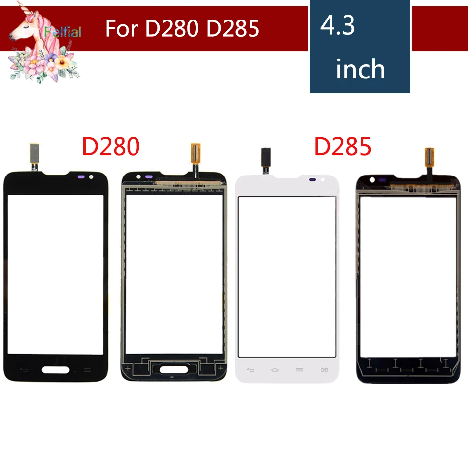 10 шт./лот, высокое качество, для LG Series III L65 D280 D280N и L65 D285, двойной сенсорный экран, дигитайзер, датчик, внешняя стеклянная панель объектива