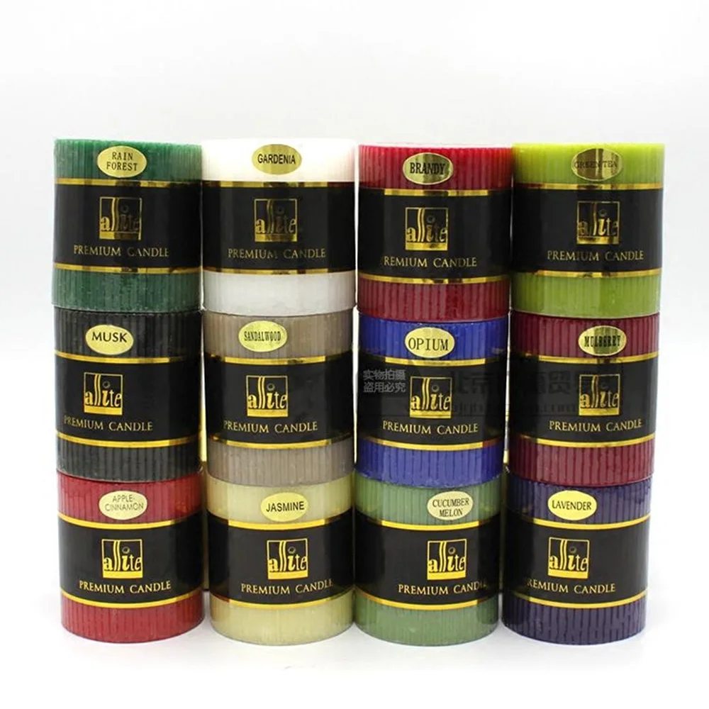 С распылением ароматерапевтического эфирного масла Свадебная свеча бездымные