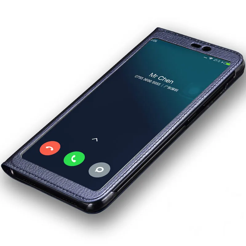 Чехол для Xiaomi Mi 8 с окошком полным обзором искусственная кожа откидной чехол Mi8