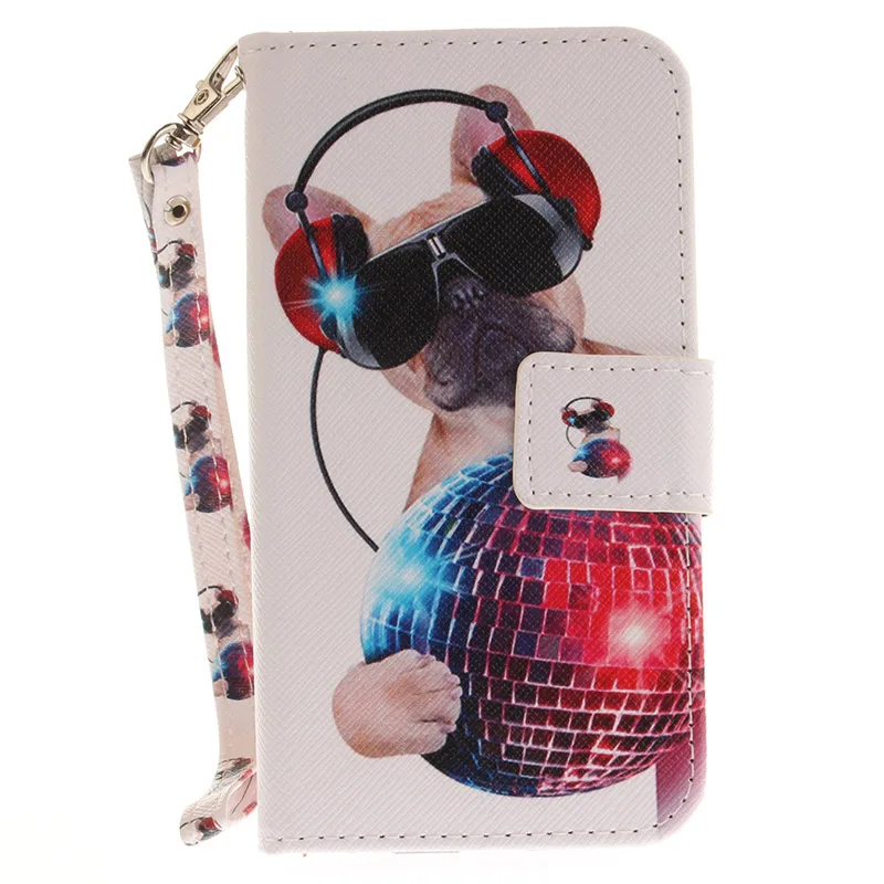AOBABLAU Hot Sale Wallet Flip Cover For iPhone 5s SE Painted Stand PU Leather Case Coque 5 Phone Cases Fundas | Мобильные телефоны