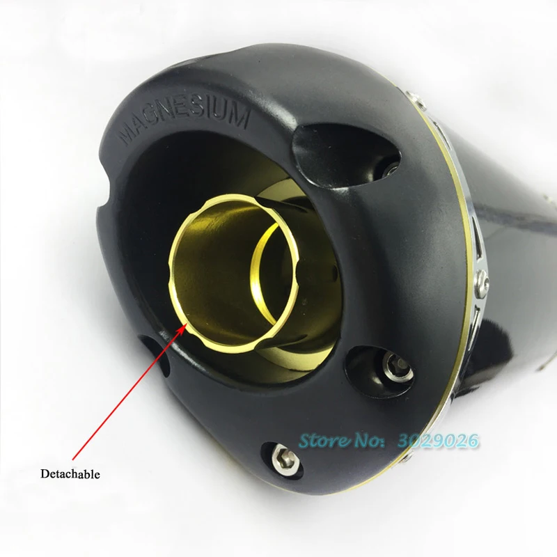 На входе 36 51 мм Универсальный CNC углеродный выхлопной модифицированный мотоцикл