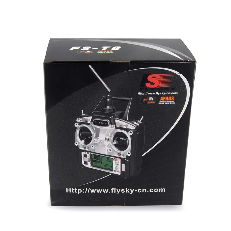 Радиоуправляемый передатчик Flysky с ЖК экраном 6 каналов 2 4g + приемник FS R6B