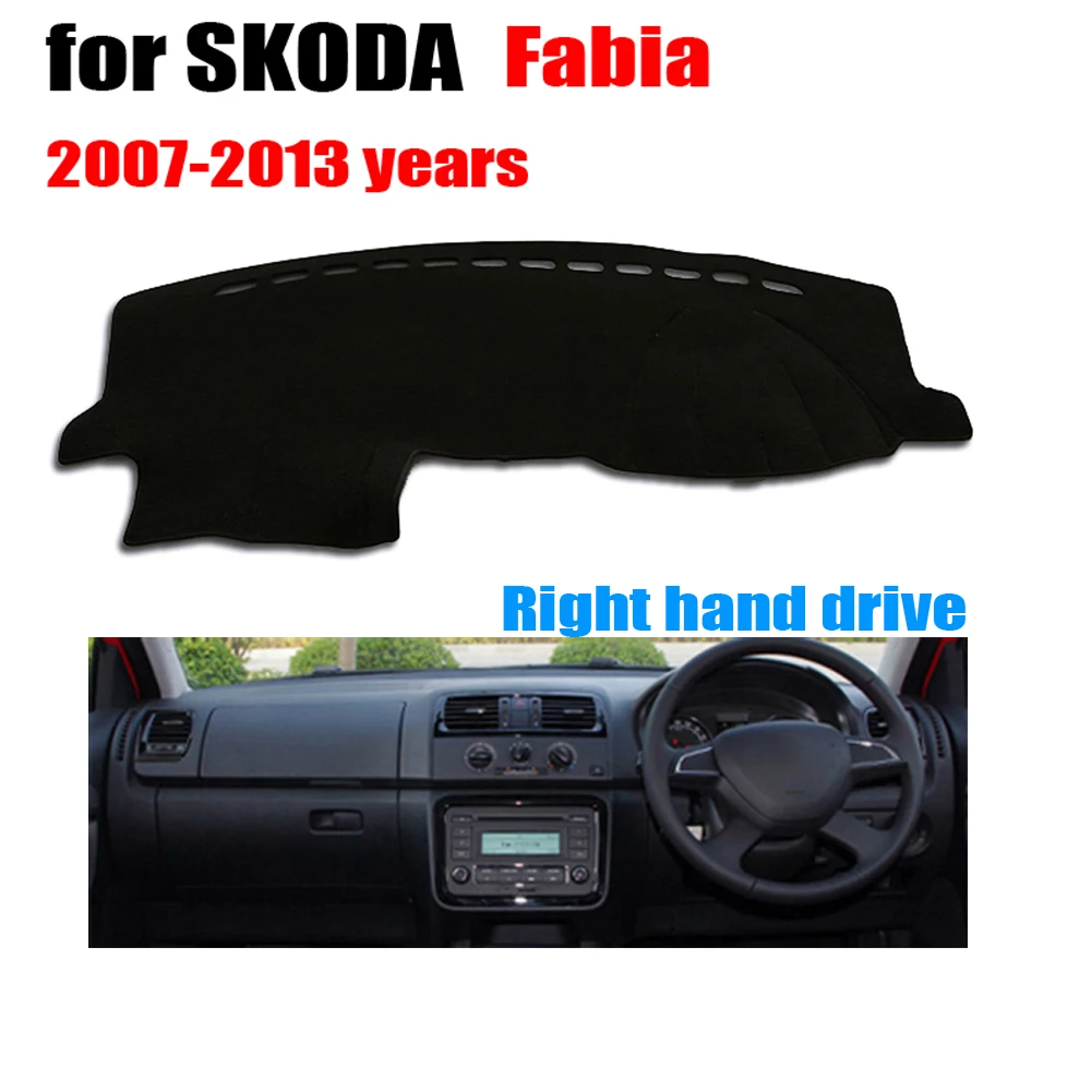 Коврик RKAC для приборной панели автомобиля коврик SKODA FABIA 2007 2013 правого руля