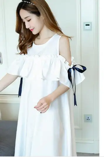 New Cute Elegant Maternity Clothes Pregnancy Summer Short Sleeve Pregnant Dress yellow Nursing For Women M-2XL | Мать и ребенок