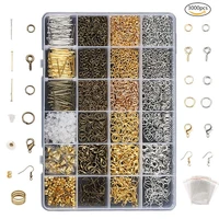 3000 pcs silver gold bronze color alloy open jump rings for diy jewelry making components mixed 1 box