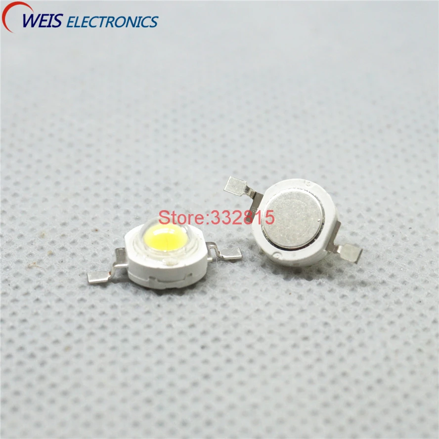 Супер яркий белый светодиод 10 шт. 1 Вт (чистый и теплый белый) светодиоды мощностью