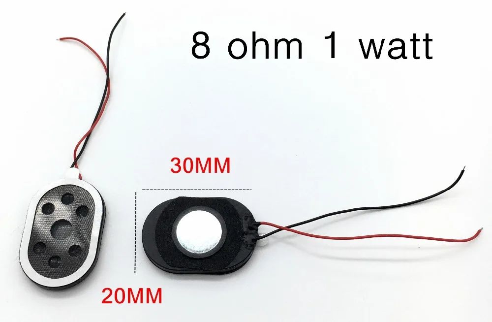 10 шт планшетный ПК MP3 MP4 разъемы 8 Ом 1 ватт динамик с разъемами линия овальная