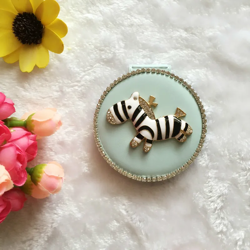 Портативное косметическое зеркало оригинальность Корея с одной мини-принцессой