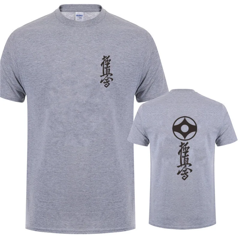 Мужская футболка с коротким рукавом Kyokushin хлопковая Футболка круглым вырезом для