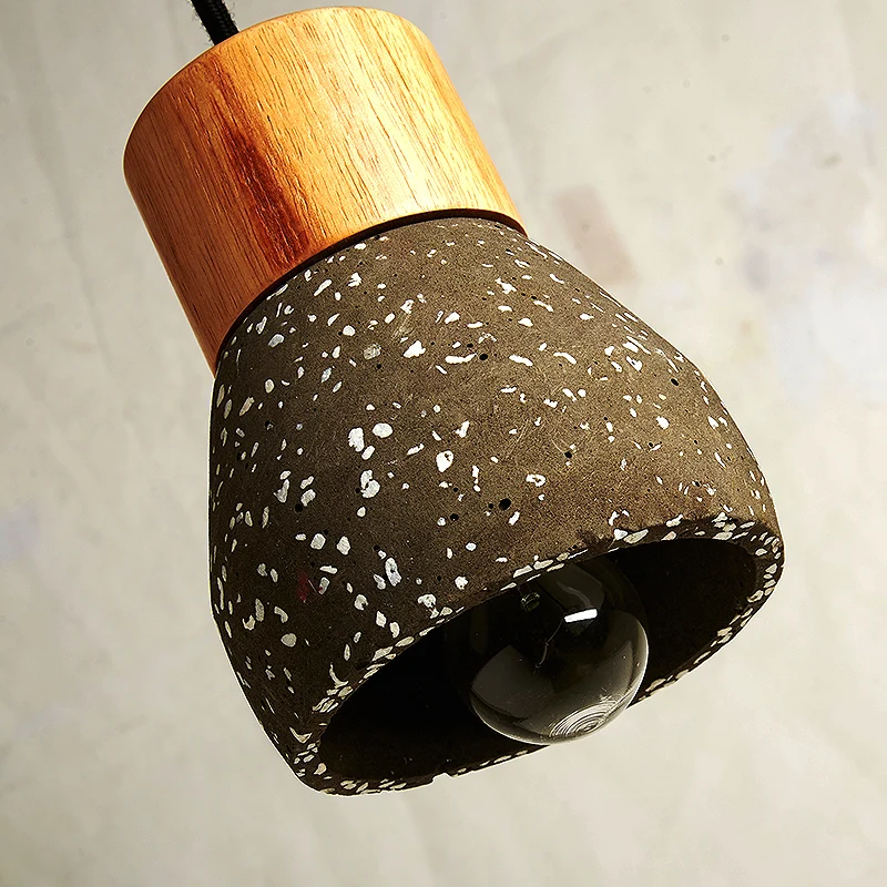 Подвесной светильник из цемента в американском стиле 120 см проволока E27/E26 розетка