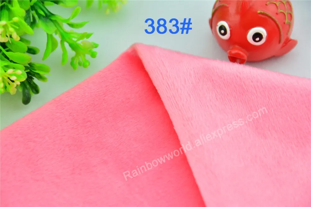 

383 # красное микроволокно minky мягкая velboa трикотажная флисовая ткань для шитья простыни диван игрушка кошка собака домашний домик (10 шт.)