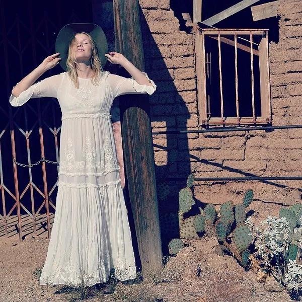 Fashion 2019 Summer Women Ethnic Flower Embroidered Lace Dress Cotton Tunic Long Maxi Flare Sleeve Boho | Женская одежда
