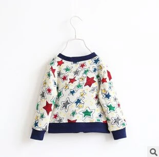 (5pieces/lot )Printed Pentagram Bunk children unisex cardigan new 2014 autumn/ winter boys girls jacket kids jackets | Детская одежда и