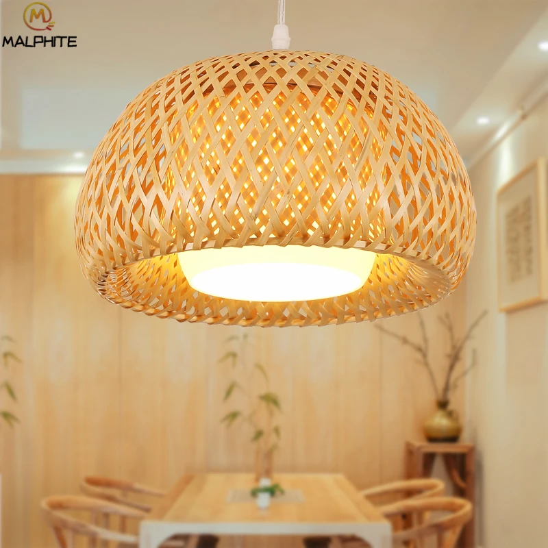 

Southeast Asian Lanterns Lantern Pendant lights Bamboo Wood Crafthanging pendant lamps Living Restaurant deco lighting fixtures