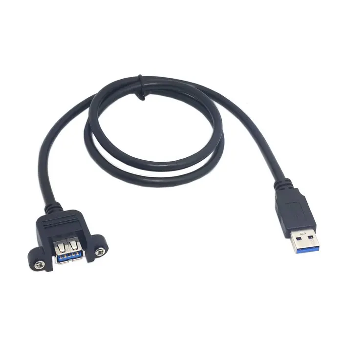 Новый Удлинительный кабель 80 см USB 3 0 типа А штырь гнездо с крепежными винтами|usb