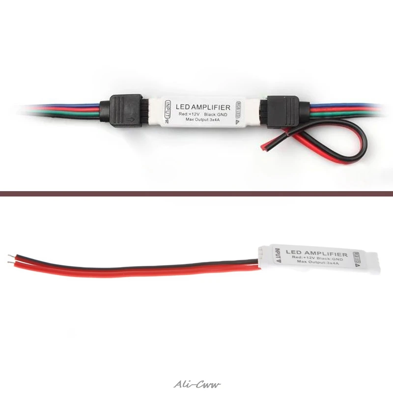 Мини усилитель сигнала ретранслятор для 5050 3528 SMD RGB светильник ная лента 12 В