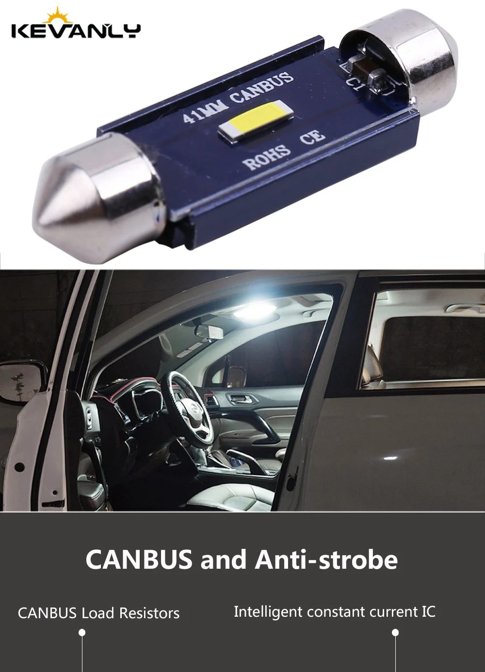 1 шт., CANBUS c5w светодиодный 31 мм 36 мм 39 мм 41 мм 1SMD 1860 чип, светодиодный лампочка, автомобильный купольный светильник Canbus, без ошибок, автомобильная внутренняя лампа для чтения