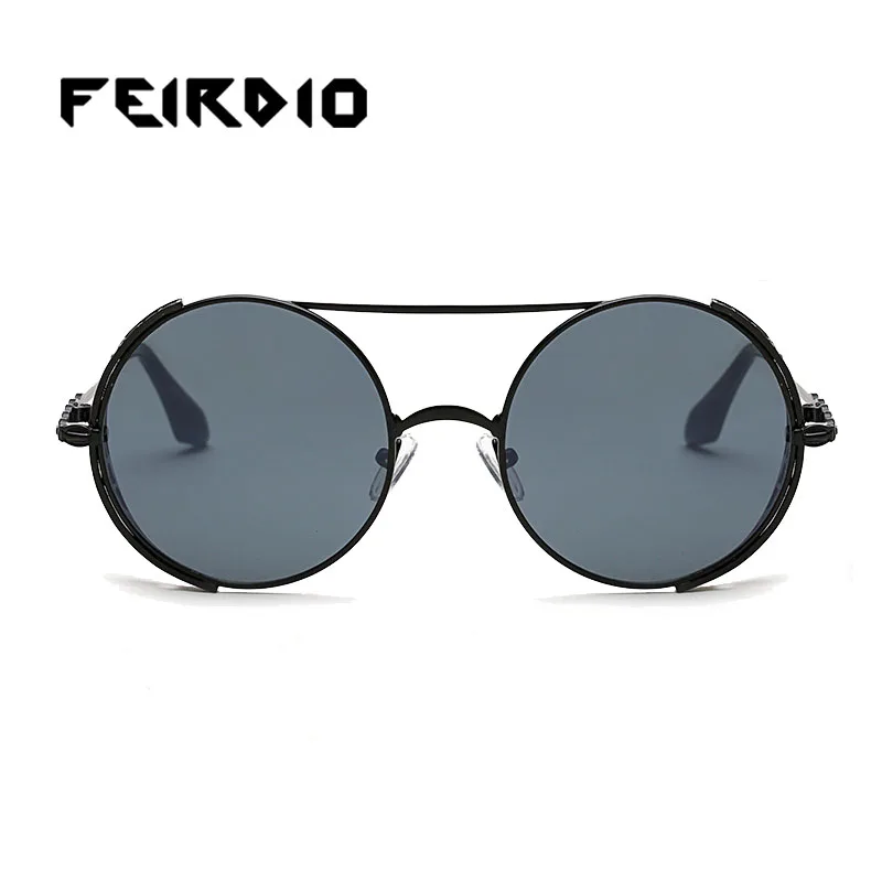 Feirdio Новая Мода feminino человек Защита от солнца Очки металла Дизайн очки прозрачные