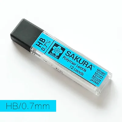 1pcs 07mm HB SAKURA автоматического карандаша комиксов ручная запись анти брейк активный карандаш 0,3 0,5 0,7 0,9 - Цвет: 1pcs 07mm HB