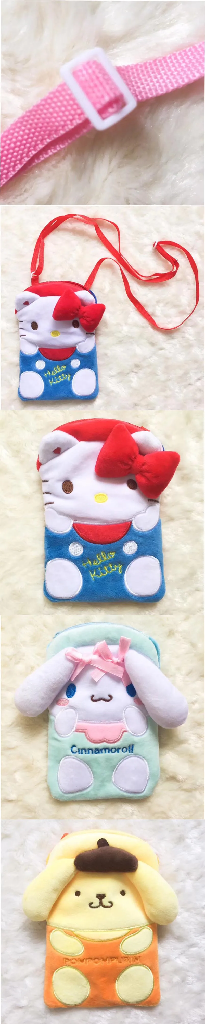 Hello kitty, высокое качество, мобильный чехол, Наклонная Сумка через плечо, сумка для монет, мини-сумка для девочек, детская сумка, милая сумка, плюшевая игрушка, подарок