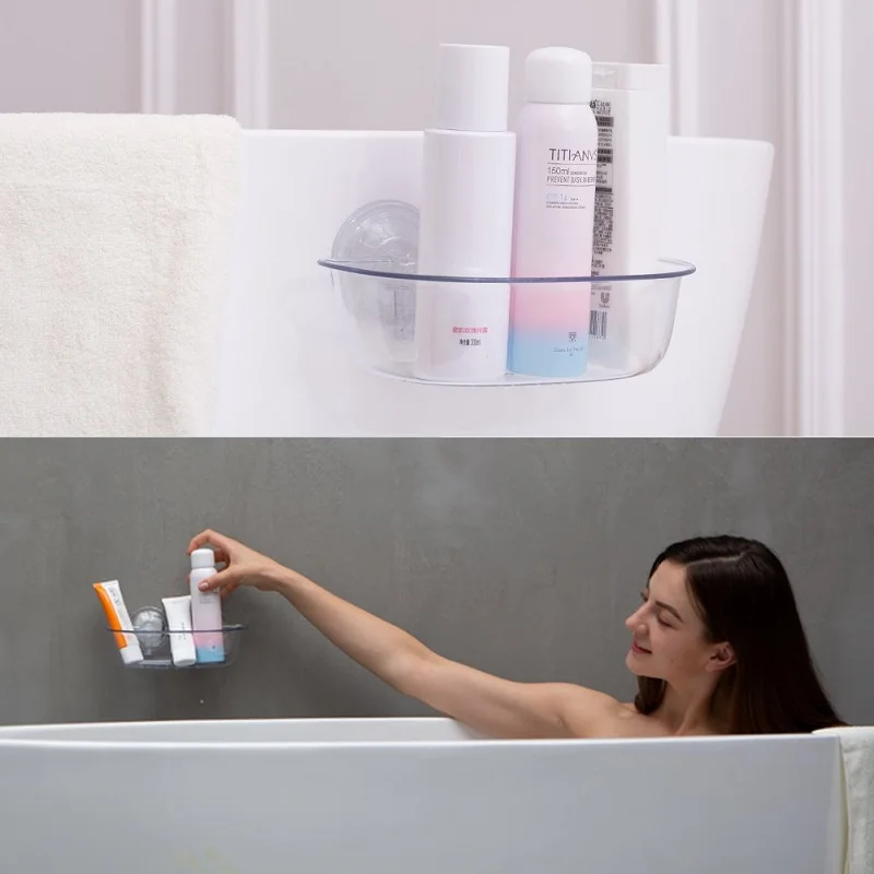 Угловая стойка для хранения органайзер на присоске настенная полка душа корзина