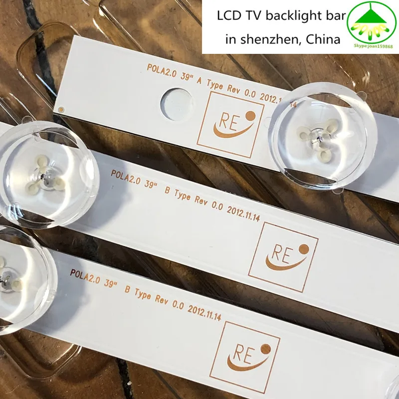 8 шт. светодиодная полоса подсветки 9 лампа для LG 39 &quotTV 39LN5100 INNOTEK POLA2.0 39LN5300 39LA620S POLA 2