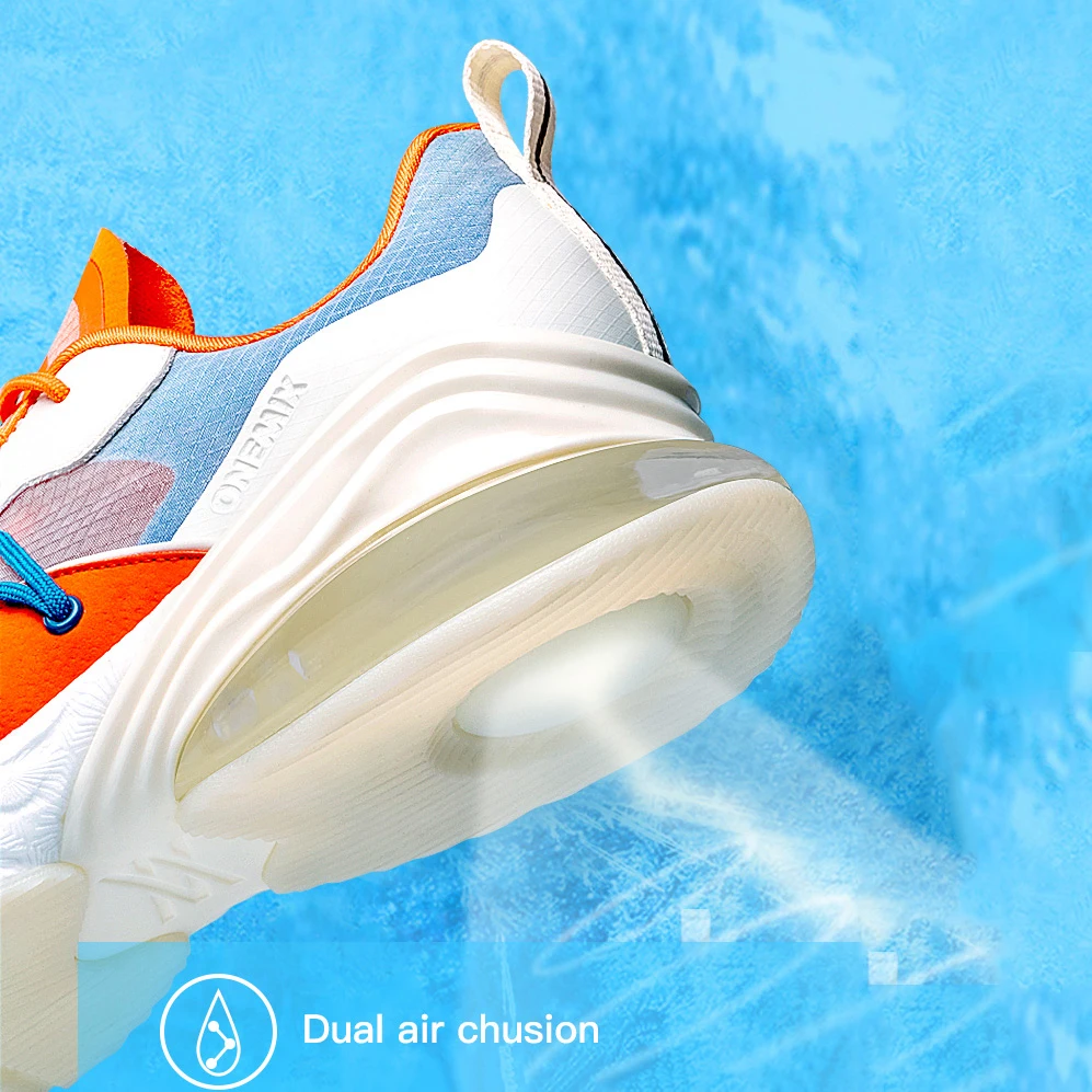 ONEMIX Men Running Shoes Breathable Mesh Walking Sneakers Comfortable Sports Shoes Air Cushion Athletic Outdoor Jogging Shoes