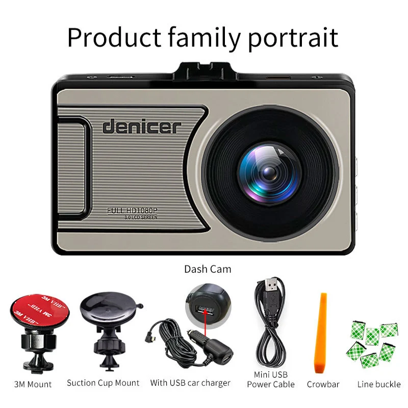 3" Dash Camera Car DVR Drive Recorder Dashcam Autoregistrator Video 170 Degree Night Version G-Sensor Driving | Автомобили и
