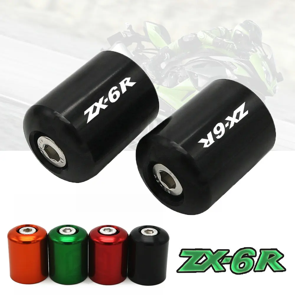 Аксессуары для мотоциклов с ЧПУ Ручки Бар заканчивается кепки слайд Kawasaki ZX6R ZX 6R