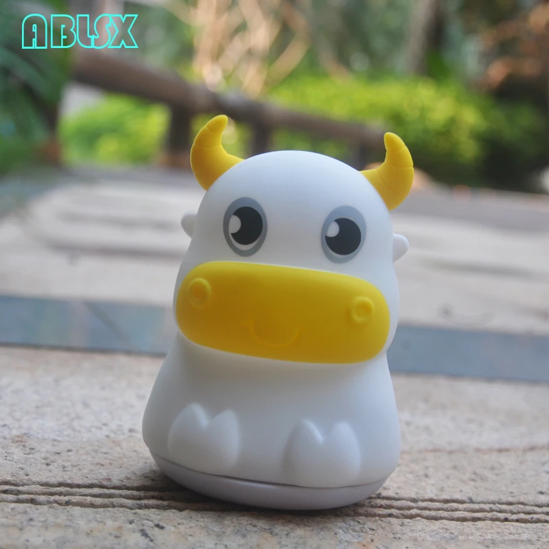 Милый ночной Светильник Trance Cow для детей лампа спальни OX светодиодный ночник