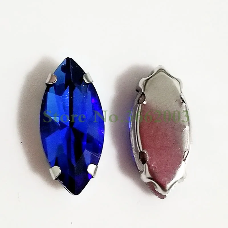 Бесплатная доставка Royalblue конский глаз Форма Высокое качество стекло кристалл