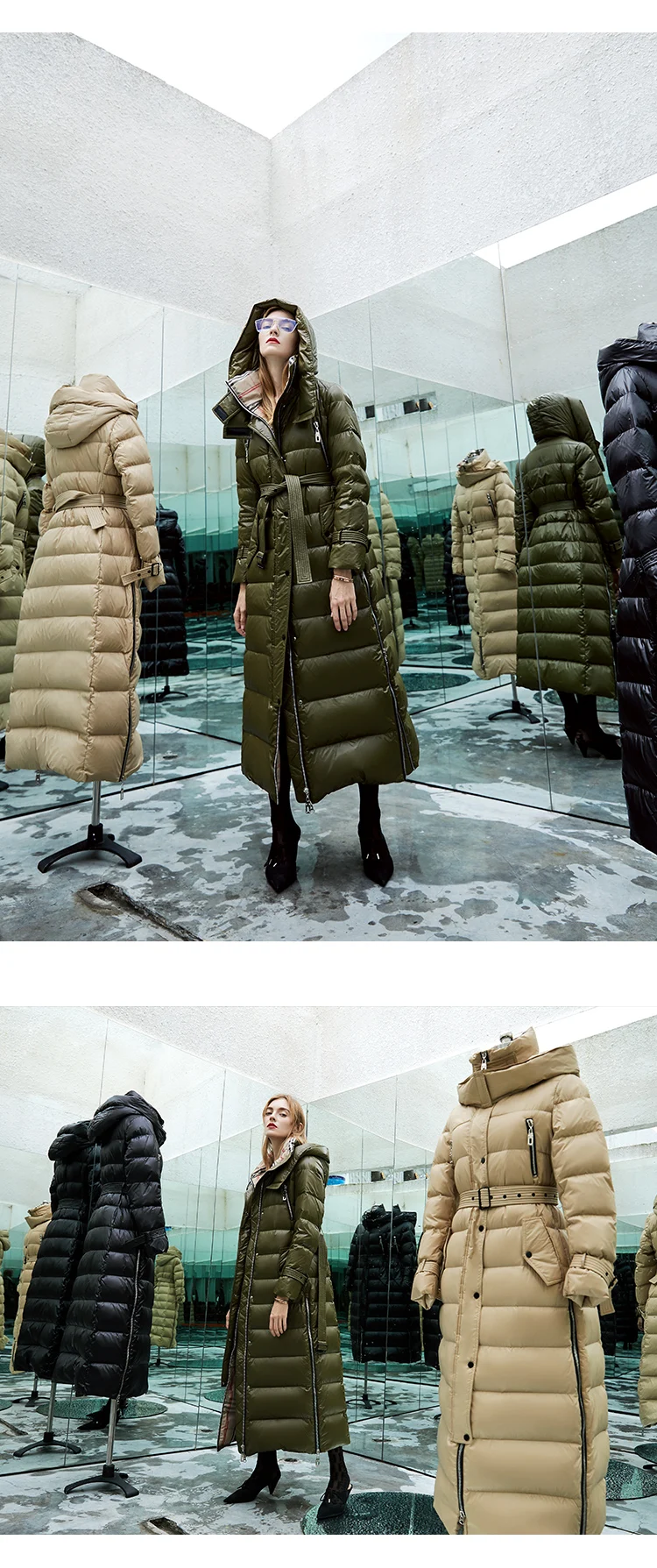 winter jacket women down jackets fashion fox large fur collar thickening fancy goose down coat outerwear long down parkas
