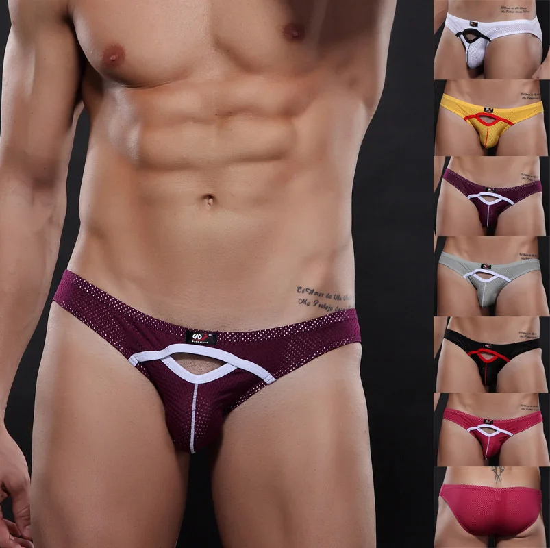 WJ оптовая продажа экспорт сексуальное мужское нижнее белье сетчатые дышащие