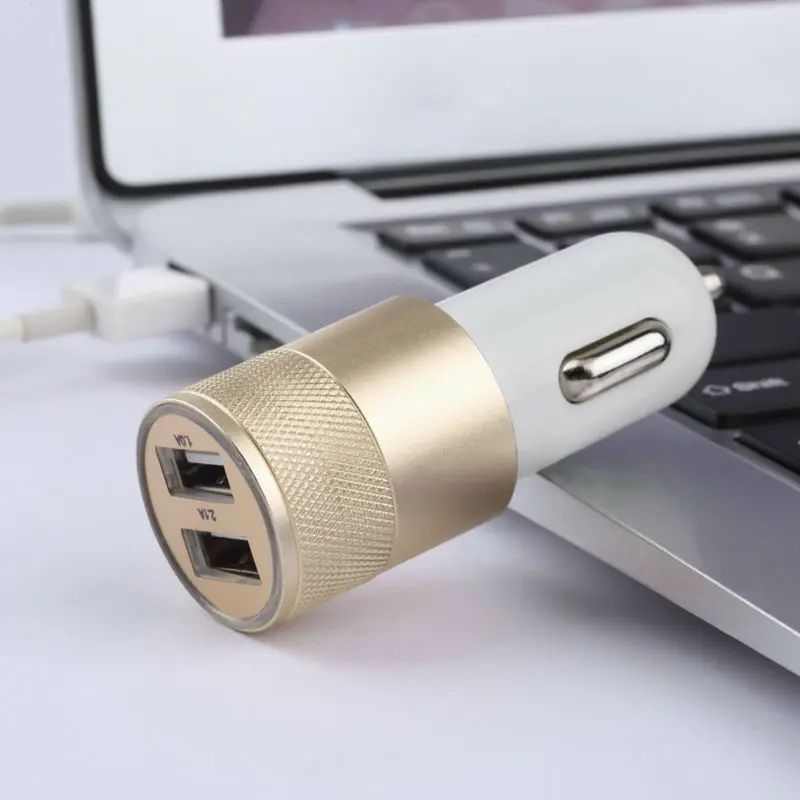 Автомобильное зарядное устройство с 2 портами USB + кабель 3 1 типа C для зарядки и