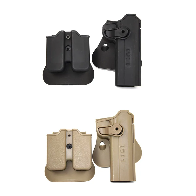 Военная армейская 1911 кобура для пистолета и двойная журнала подходит в стиле