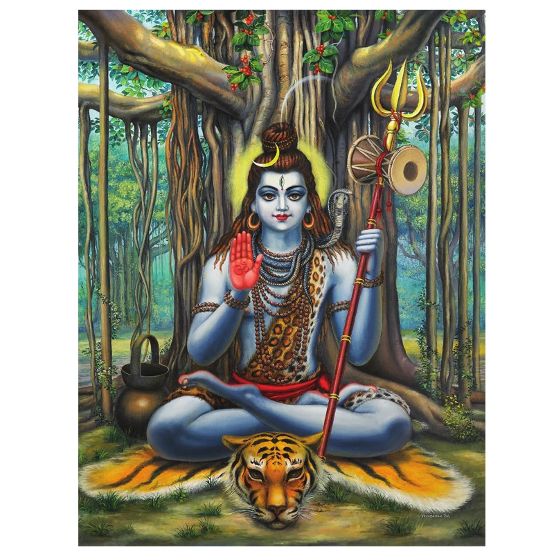 5d алмазная вышивка своими руками Shiva god живопись крестиком Будда полная