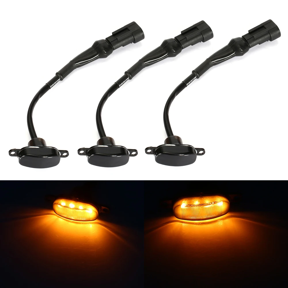 3 шт. для ford Raptor Янтарный дымчатые линзы светодиодный решетчатый DRL дневные