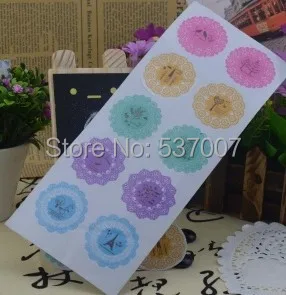 Оптовая продажа 100 шт./лот милые романтические круглые кружевные Подарочные