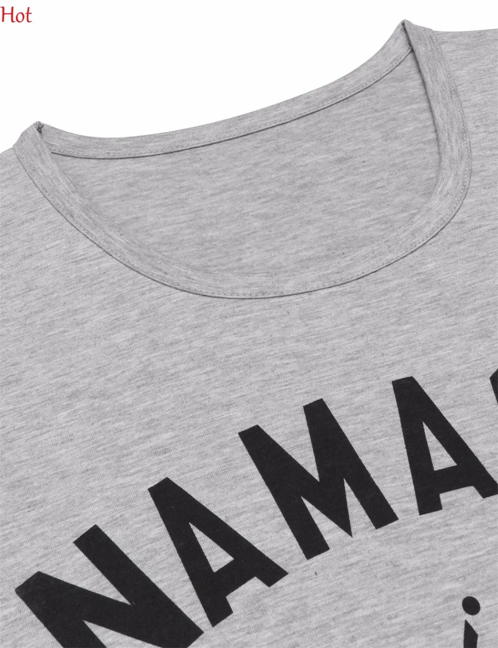 Летние сексуальные женские майки серые футболки с круглым вырезом и буквенным