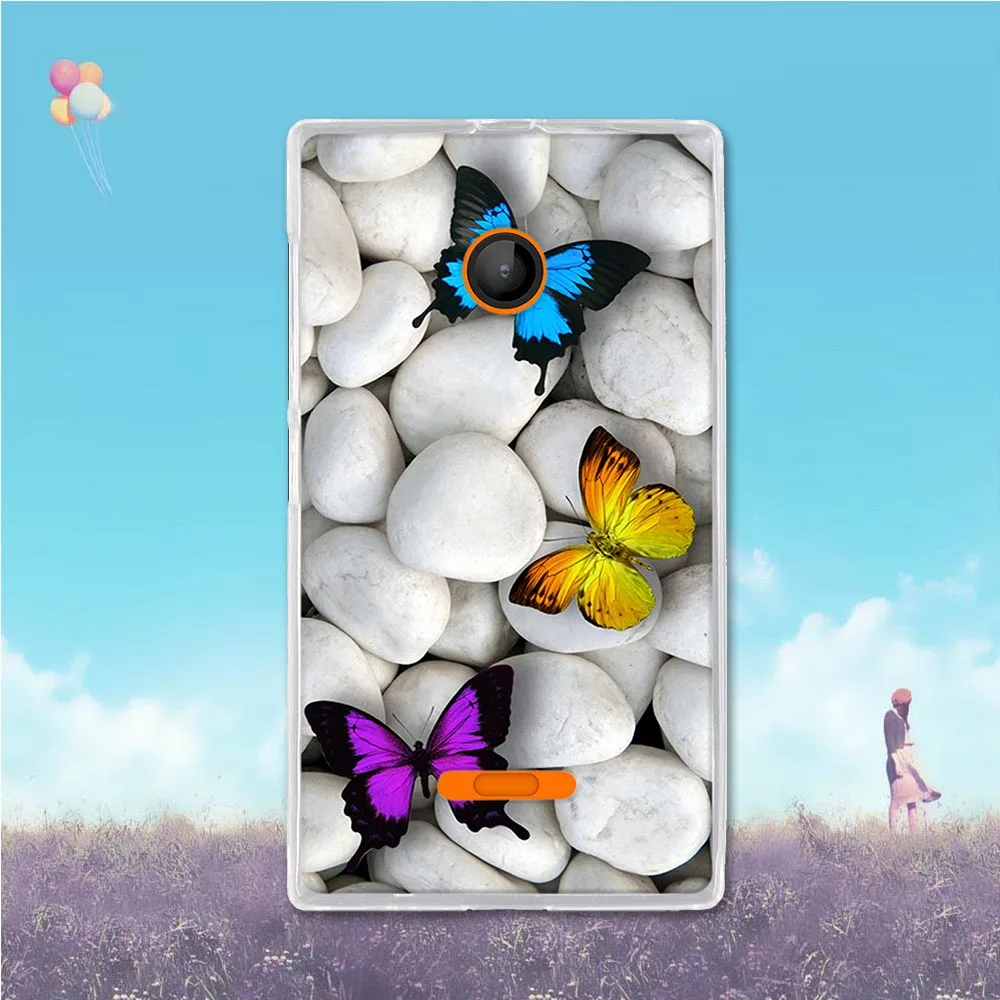 Чехол для Nokia N430 задняя крышка чехол с 3D рисунком Lumia 430 мягкий силиконовый из ТПУ