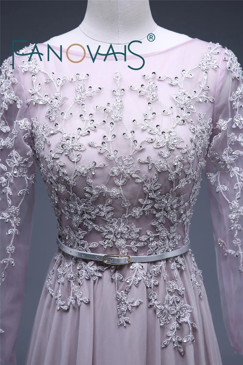 Элегантный длинное вечернее платье 2019 вечерние платья партии с длинным рукавом