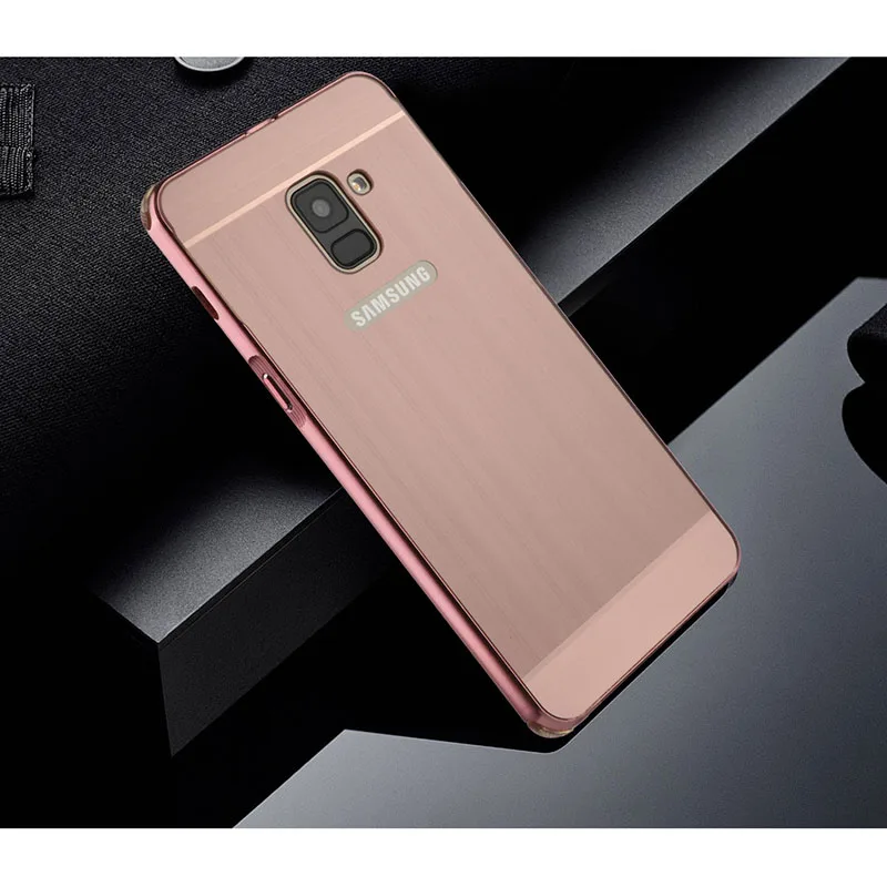 Для samsung Galaxy A8 + 2018 чехол бампер Роскошный Матовый акриловый жесткий