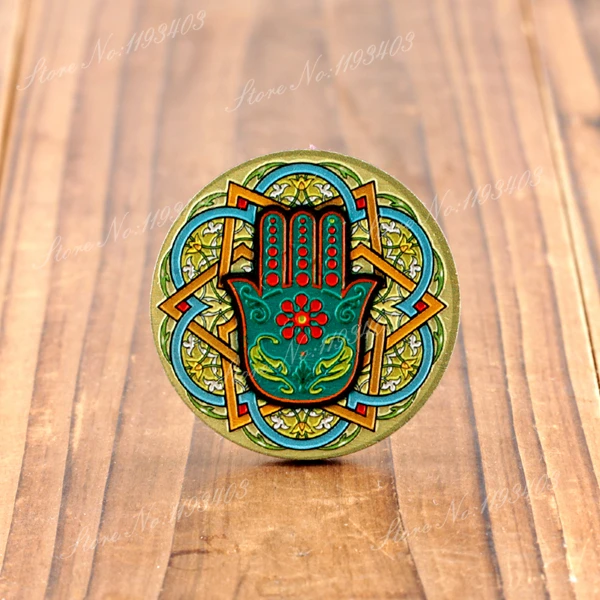 2 шт. 45 мм объемный тисненый большой круглый деревянный кулон ручной работы