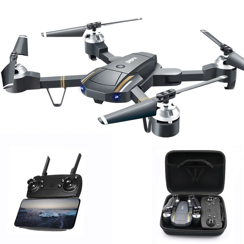 2 4G складные Дроны с HD камерой 720P широкоугольная камера Дрон Wifi FPV 360 ° флип