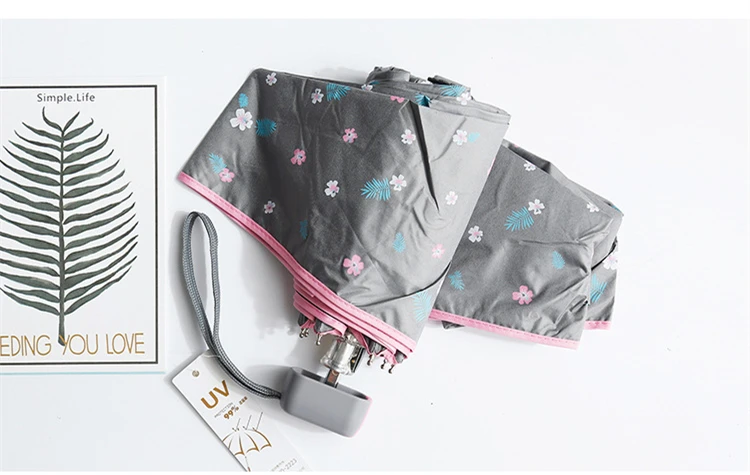 Kocotree Parapluie, Женский Зонт от дождя, для женщин и мужчин, зонт с мини-карманами, маленький складной зонт для детей, мужской зонт от солнца и дождя