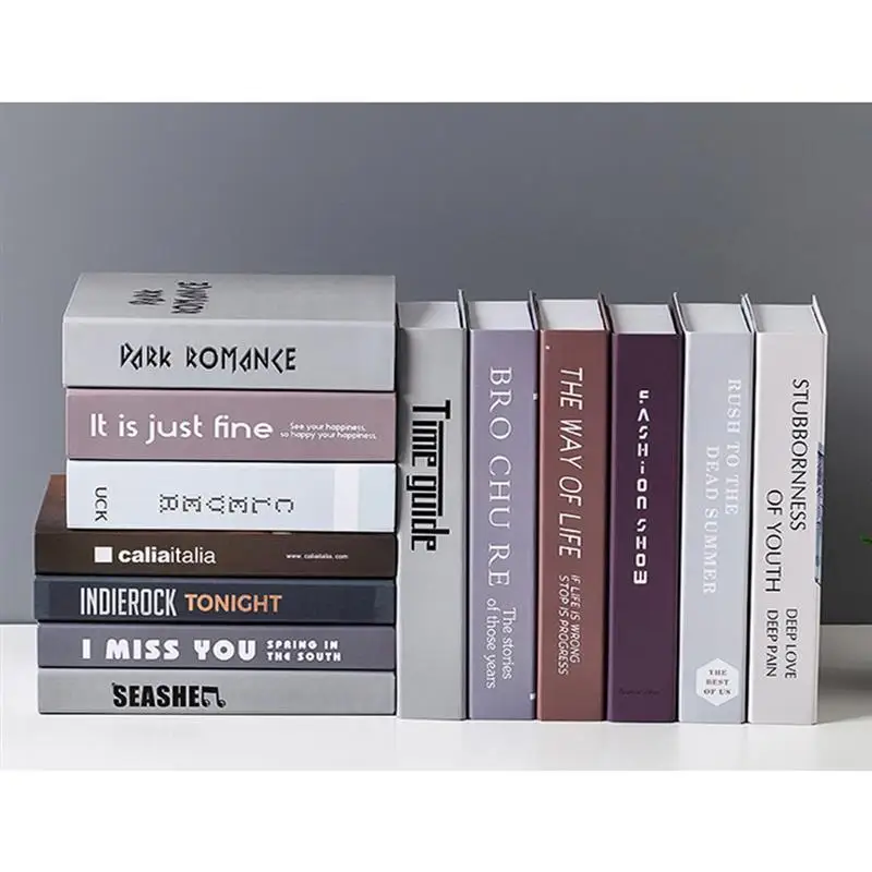 Современная простая имитационная книга, поддельная книга, украшение, книга, модель, коробка для учебы, украшение для дома, кафе, украшение для гостиной, украшения, подарки