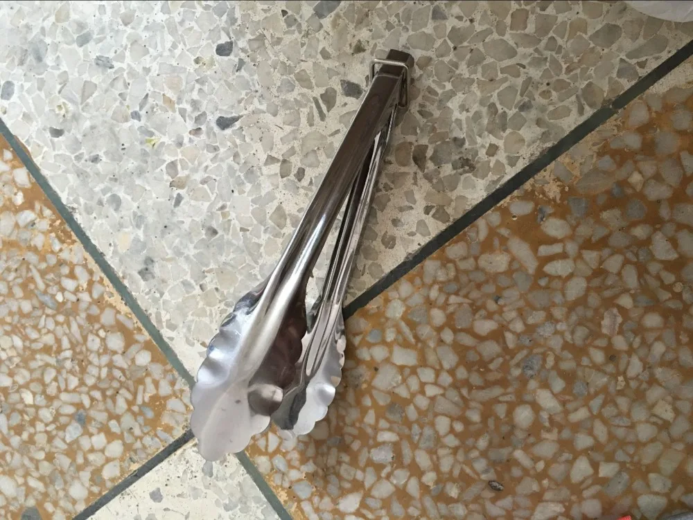 1 шт. щипцы для салата из нержавеющей стали|tongs kitchen|tong kitchen utensiltongs food |